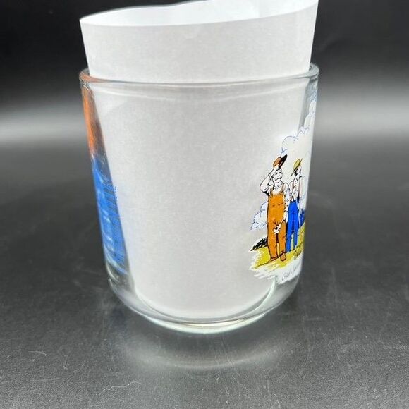 Gulf Oil Glass Mug Collector's Series Old Spindletop 1901 Vintage Luminarc 8oz - Picture 2 of 6